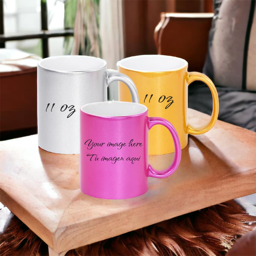 Custom 11 oz Shimmer Coffee Mugs